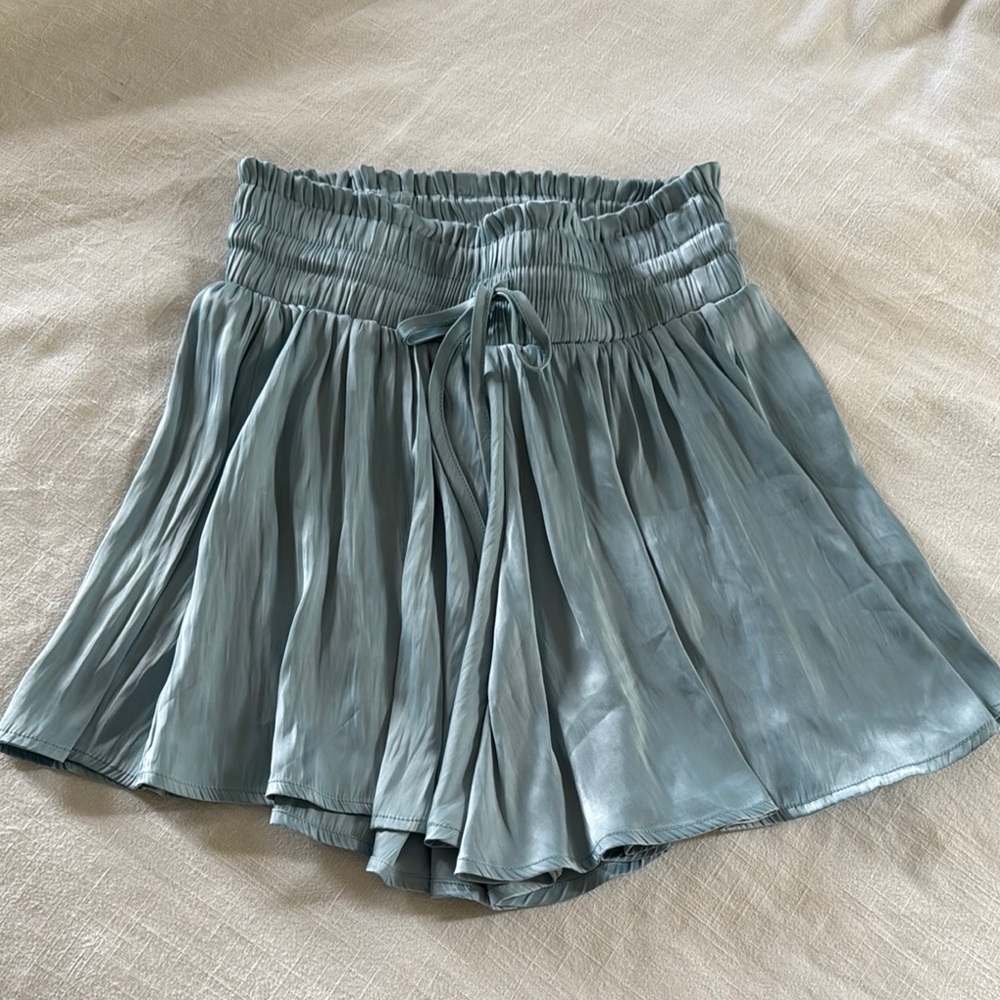 Elegant Blue Women's Shorts